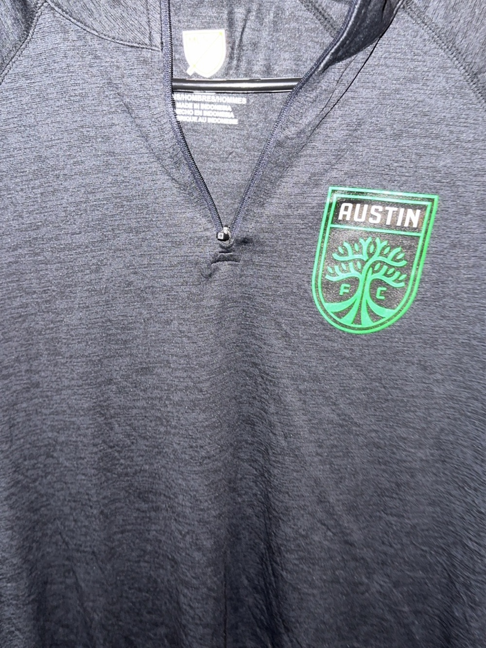 MLS Austin FC lightweight quarter-zip pullover